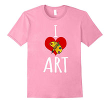 I Love Heart Art Arts Lover Artist Funny Novelty T-Shirt