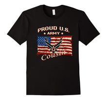 Proud US Army Cousin Flag Symbol Army T-Shirt