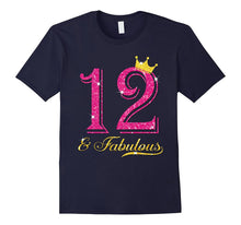 12th Birthday Girl Fabulous Princess Shirt