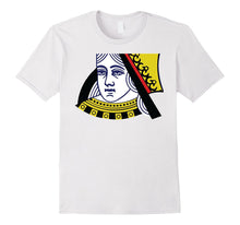 Queen of Hearts Tshirt Face Cards Playing Cards Clothing