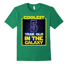Coolest 5 Years Old in the Galaxy Funny 5th Birthday Shirt