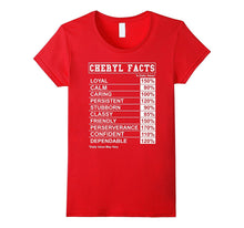 Cheryl Facts T Shirt for Cheryl With Funny Facts