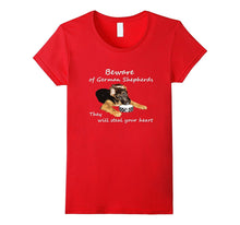 I Love My German Shepherd Funny, 2-Sided T-Shirt