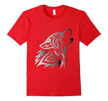Silver Fenrir Wolf Howl Odin T Shirt Nordic Valhalla Mjolnir