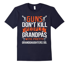 Funny Grandpa T Shirt -Guns Don't Kill People Grandpas With