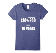 10th Wedding Anniversary T-Shirt Math Equation Gift Shirt