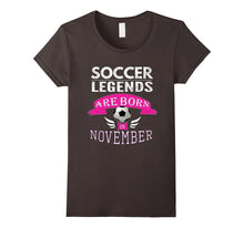 Girls Soccer Legend Born November Top Birthday Gift TShirt