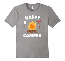 Happy Camper T-Shirt Funny Campfire Roasting Marshmallows