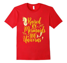 Raised by Mermaids and Unicorns Shirt Cute Kids Yellow