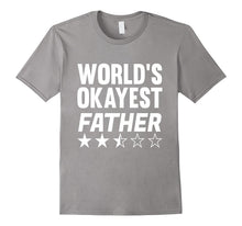 Mens World's Okayest Father Gag Gift Dad TShirt