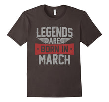 Legends Are Born in March T Shirt, Birthday Gift Tee Shirt