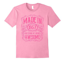 60th Birthday Gift T-Shirt Made in 1957 Awesome Pink