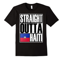 Storecastle Straight Outta Haiti Funny Gift Flag T-Shirt