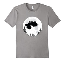 Flying Jumping MONSTER TRUCK Over the Moon Tshirt for Men An