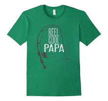 Mens REEL COOL Fishing Dad Shirt Funny Fathers Day Gift Fisherman
