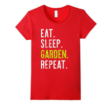 Eat Sleep Garden Repeat Distressed Tshirt Gift