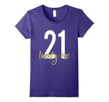 21st Birthday Shirt Gift Party Gold Legal Twenty One 21