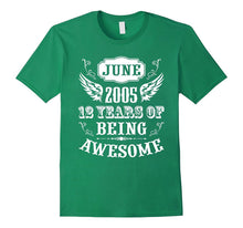 12 Year Old Awesome B-Day Gift Tee Born in June 2005 T-Shirt