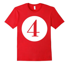 Number 4 T-Shirt for Adults & Kids