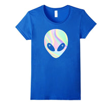 Alien Head T-Shirt Holographic Effect