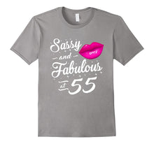 55th Birthday Gift Tshirt Sassy and Fabulous 55 Year Old Tee