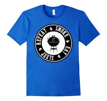 SMOKE EAT SLEEP REPEAT T-Shirt Smoker Shirt, BBQ Shirt
