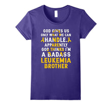 I'm a Badass Leukemia Brother Leukemia Awareness T Shirt