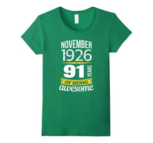 91st Birthday November 1926 - 91 Years of Being Awesome Gift