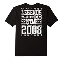 Legends Born in SEPTEMBER 2008 Gift 9 Years Old Backside