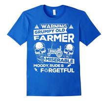 Mens Farmer T-Shirt Grumpy Old Grandpa Farmer Gift Tee