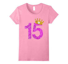 15th Birthday Shirt Princess Crown