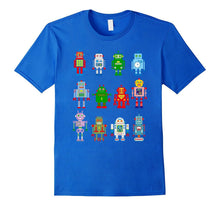 Robot T-Shirt Robotics Retro Team 12 Toy Fun Eng AI Nerd Tee