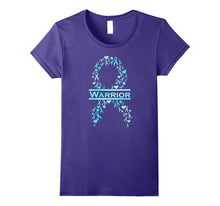 Ovarian Cancer Awareness Ribbon Warrior T-Shirt