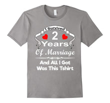 2nd Second Wedding Anniversary Tshirt Marriage Husband Wife