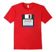 I Love the 90s T-Shirt Computer Floppy Disk Tee-Shirt