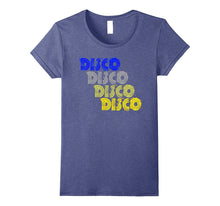 Disco 1970s Style Repeat Tshirt Vintage Retro Neon Light Tee