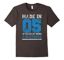 12th Birthday Gift T-Shirt Made in 05 12 Years Awesome Tees
