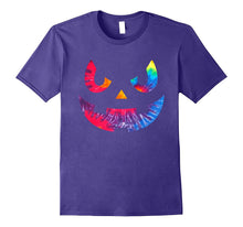 Scary Tie Dye Pumpkin Face Jack O Lantern Halloween Shirts