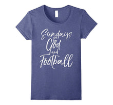 Sundays Are for God and Football Vintage Christian Tee Shirt