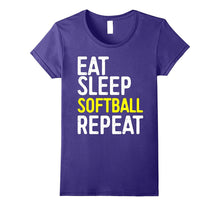 Eat Sleep Softball Repeat T-Shirt
