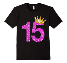 15th Birthday Shirt Princess Crown