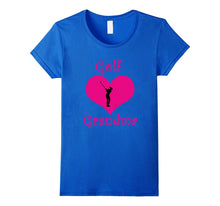 Girly Pink Golf Grandma Heart T-Shirt