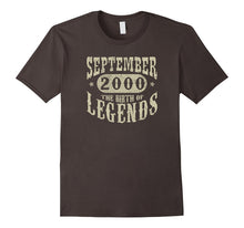 17 Years 17th Birthday September 2000 Birth of Legend TShirt