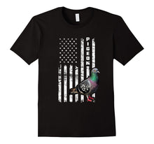 America Flag Pigeon USA Dove Bird Wings Columbidae T-Shirt