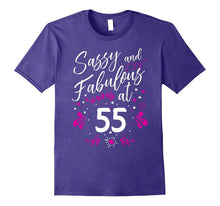 55th Birthday Gift T-Shirt Sassy & Fabulous 55 Year Old Tee
