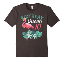 10th Birthday Queen Pink Flamingo Fancy Birthday T-Shirts