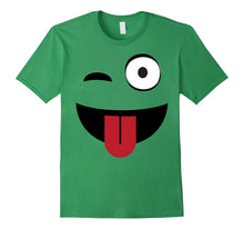 Emoji TShirt One Eye Open Wink Tongue Out