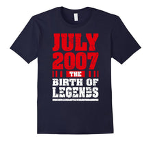 10 Years Old Kid Birthday Gift T-Shirt Born in July 2007 Tee