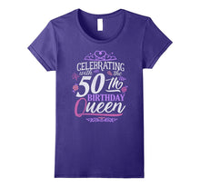 50th Birthday Queen Shirt Celebrating Party Crown Bday Gift