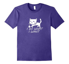Funny Cat Tee "I Do What I Want" Personality Kitten T-Shirt